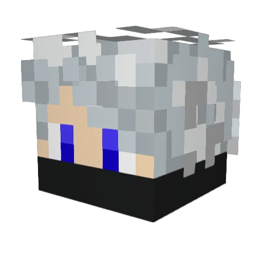 vvsCooked Minecraft avatar head, 3D render