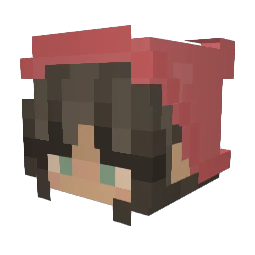 vvsavi Minecraft avatar head, 3D render