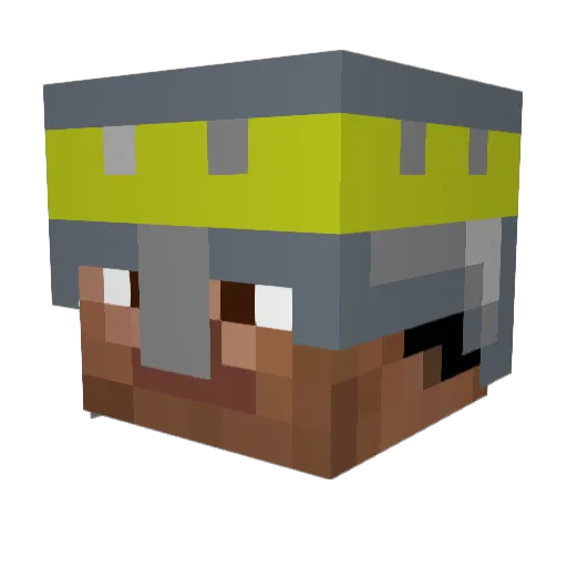 vvv_jacobius Minecraft avatar head, 3D render