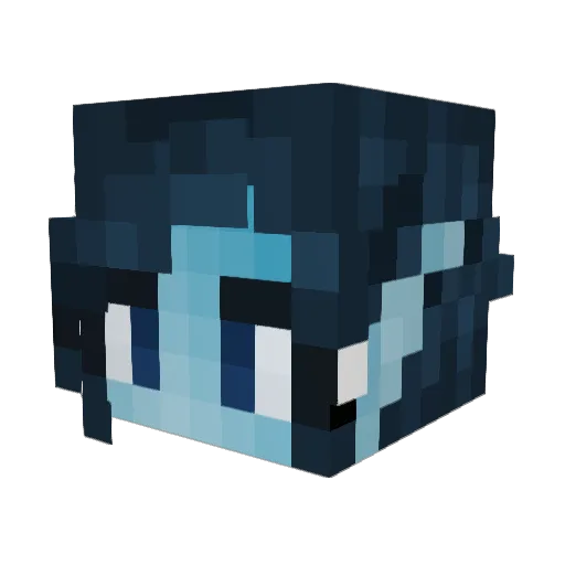 vvvelma Minecraft avatar head, 3D render