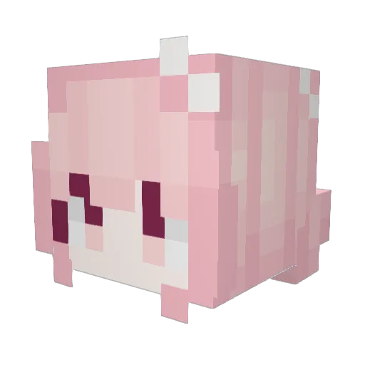vvvi Minecraft avatar head, 3D render