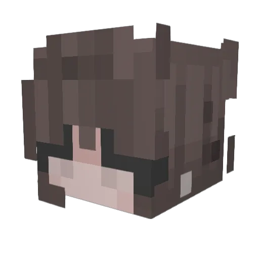 vvvri Minecraft avatar head, 3D render