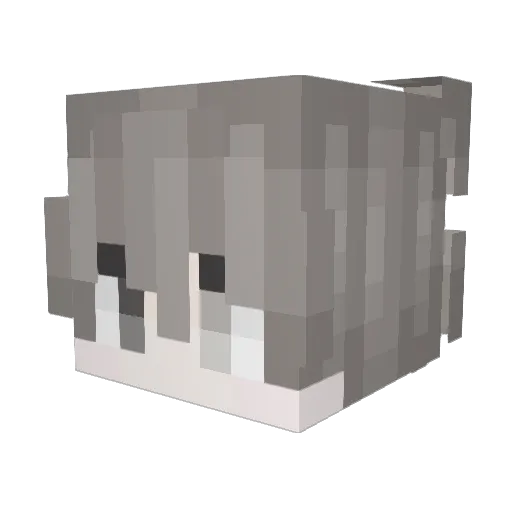 vvvvvvvv123 Minecraft avatar head, 3D render