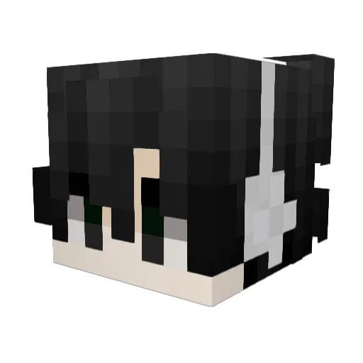 vvzd Minecraft avatar head, 3D render