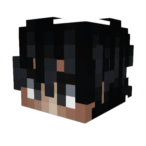vvzh Minecraft avatar head, 3D render