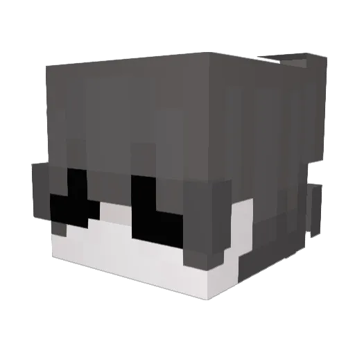 vwfx Minecraft avatar head, 3D render