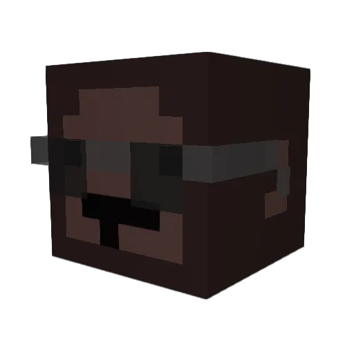 vwrs Minecraft avatar head, 3D render