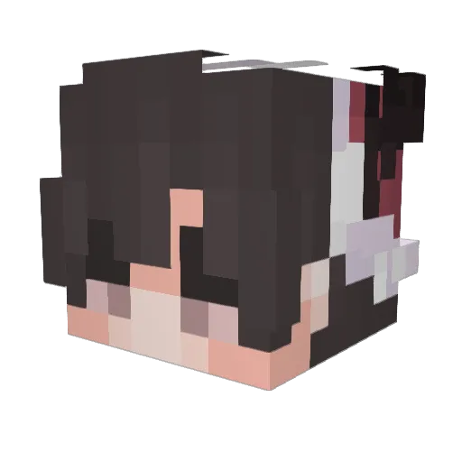 vwuv Minecraft avatar head, 3D render