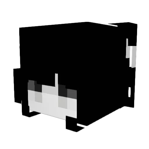 vwwt Minecraft avatar head, 3D render