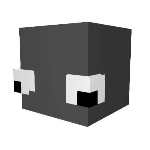 vxKanzy Minecraft avatar head, 3D render