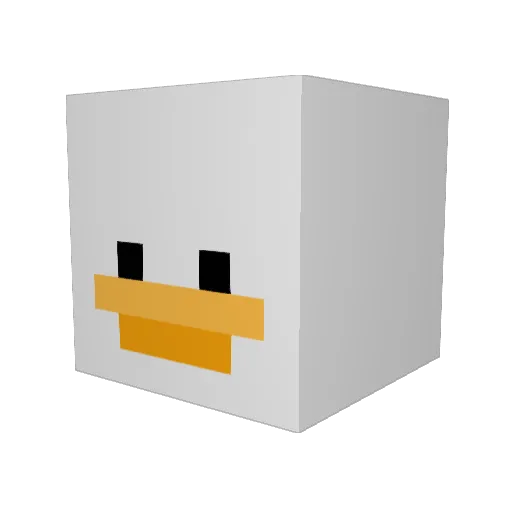 vxcadeuss Minecraft avatar head, 3D render