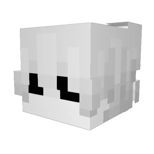 vxddzy Minecraft avatar head, 3D render
