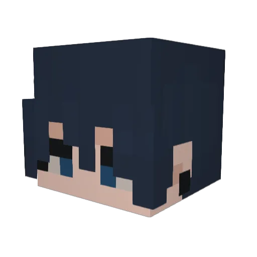 vxen_ Minecraft avatar head, 3D render
