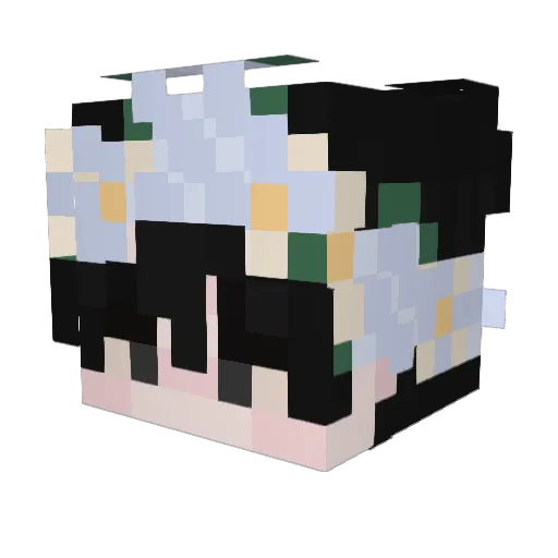 vxese Minecraft avatar head, 3D render