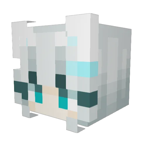 vxkrazedxv Minecraft avatar head, 3D render