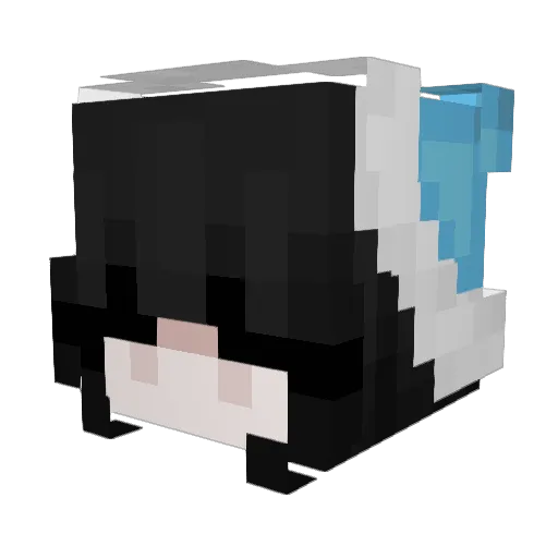 vxloaded Minecraft avatar head, 3D render