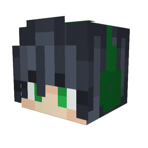vxlss__ Minecraft avatar head, 3D render