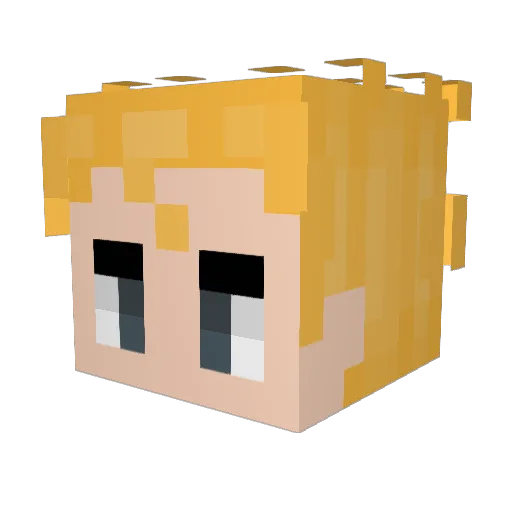 vxmsu Minecraft avatar head, 3D render
