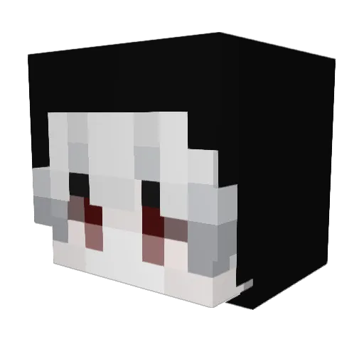 vxnic Minecraft avatar head, 3D render