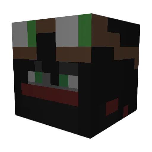 vxnillam0cha Minecraft avatar head, 3D render