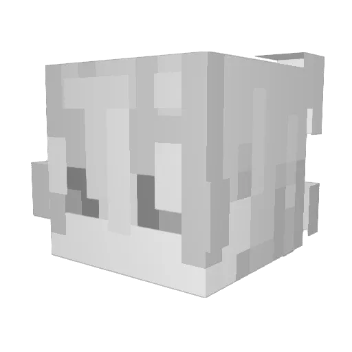vxnsx Minecraft avatar head, 3D render