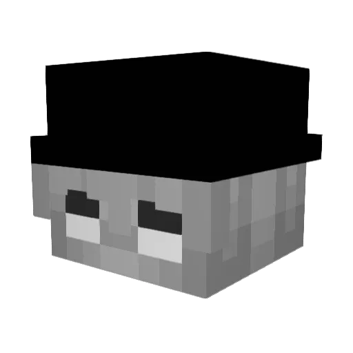 vxqnx Minecraft avatar head, 3D render