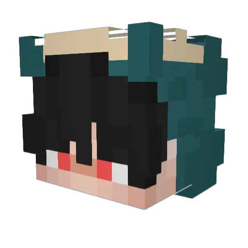 vxrcii Minecraft avatar head, 3D render