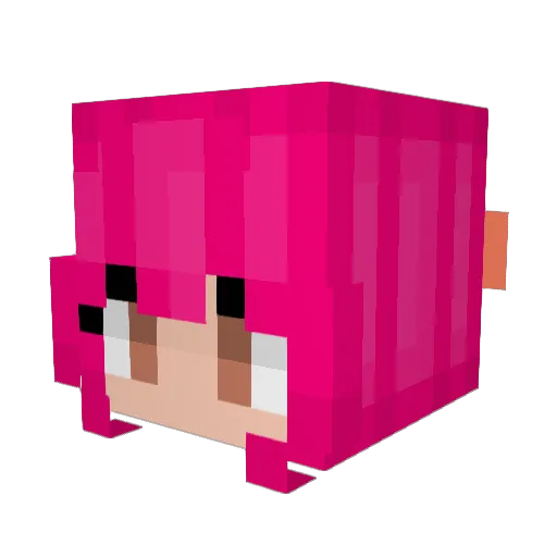 vxrcy Minecraft avatar head, 3D render