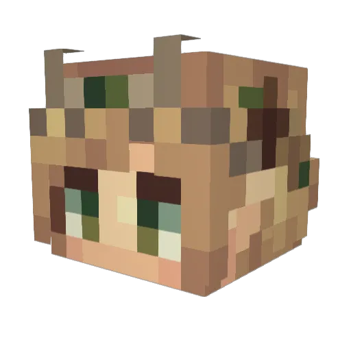 vxridian Minecraft avatar head, 3D render