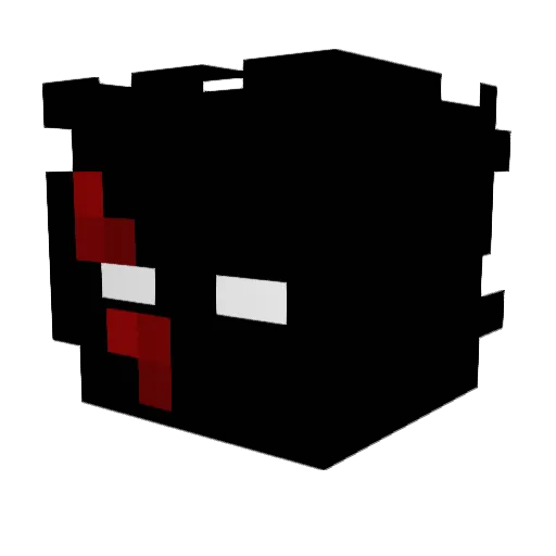 vxrnage Minecraft avatar head, 3D render