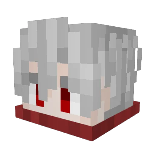 vxrs Minecraft avatar head, 3D render