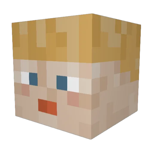 vxrychxrry Minecraft avatar head, 3D render