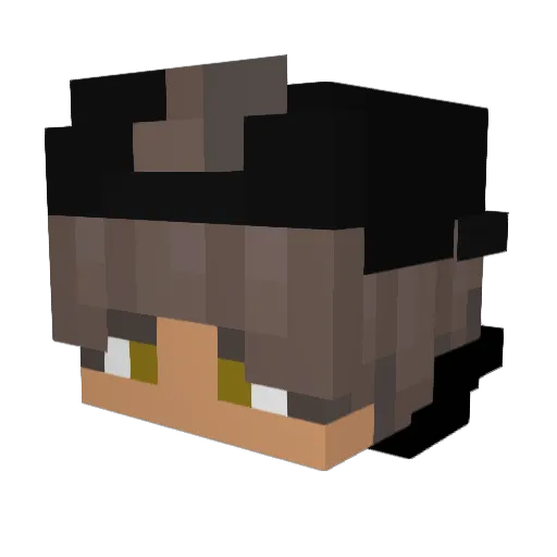 vxsuz Minecraft avatar head, 3D render