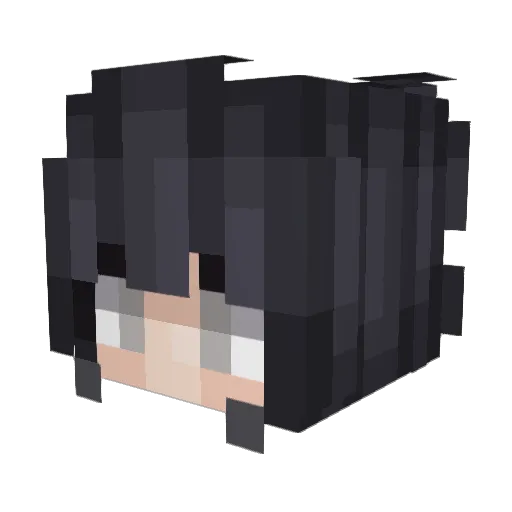 vxud Minecraft avatar head, 3D render