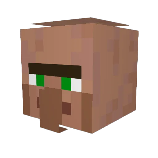 vy171 Minecraft avatar head, 3D render