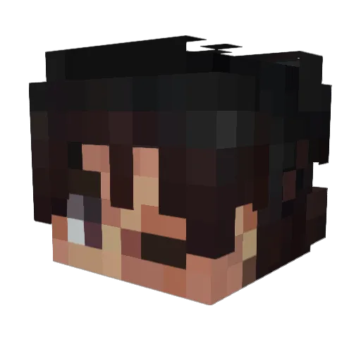 vyAdam Minecraft avatar head, 3D render