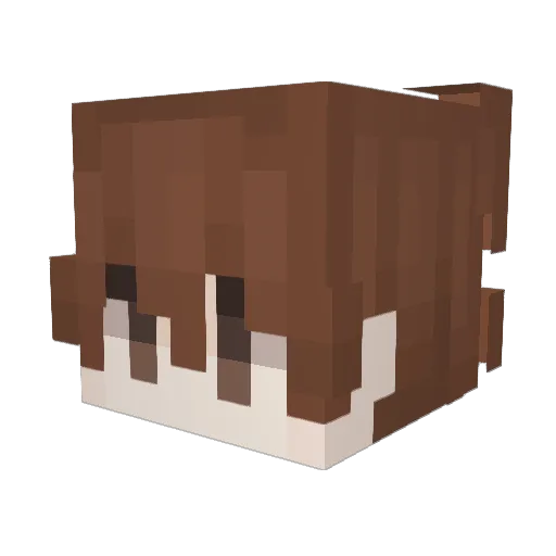 vyakoru Minecraft avatar head, 3D render