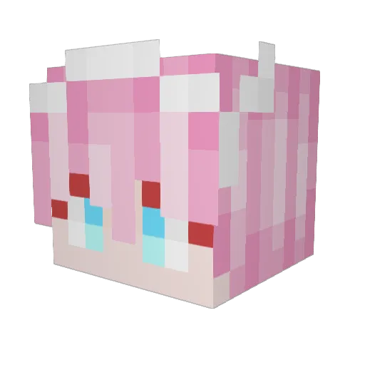 vychuu Minecraft avatar head, 3D render