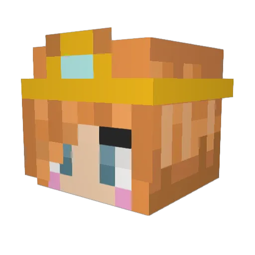 vyiR Minecraft avatar head, 3D render