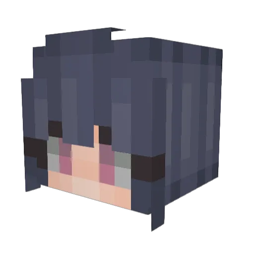 vykethegallant Minecraft avatar head, 3D render