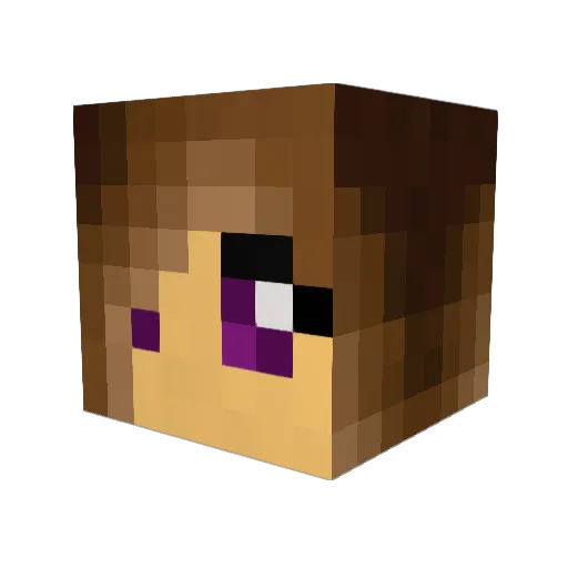 vynllir Minecraft avatar head, 3D render