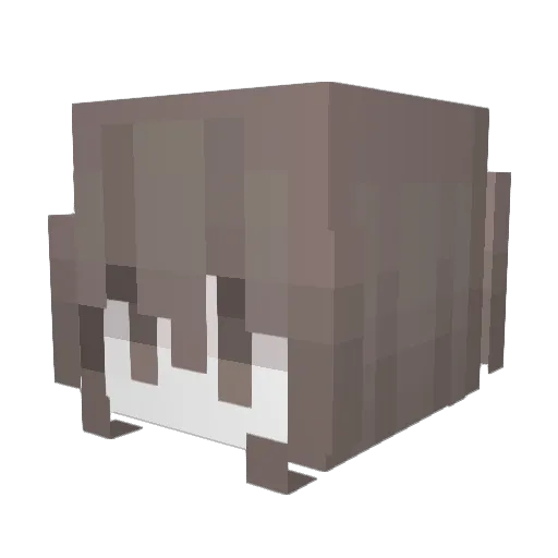 vynluv Minecraft avatar head, 3D render