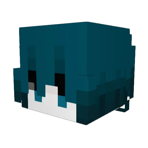 vynp Minecraft avatar head, 3D render