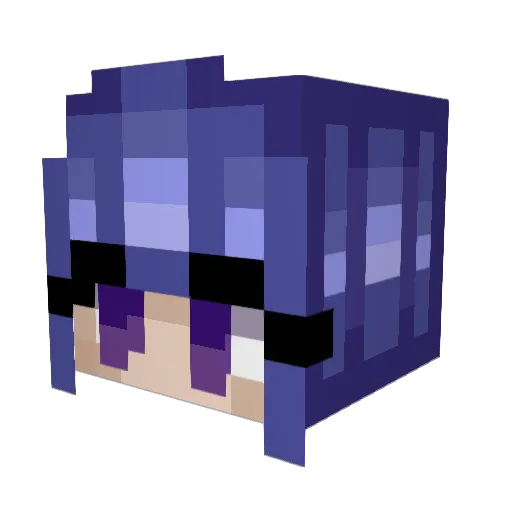 vynrei Minecraft avatar head, 3D render