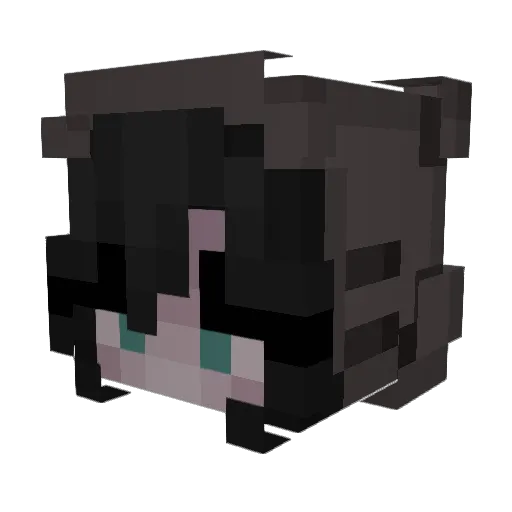 vynrozen Minecraft avatar head, 3D render