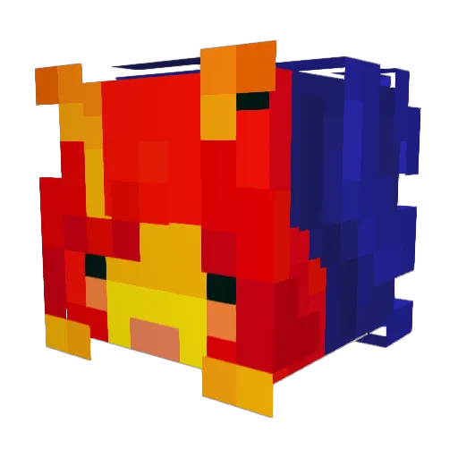 vynste Minecraft avatar head, 3D render