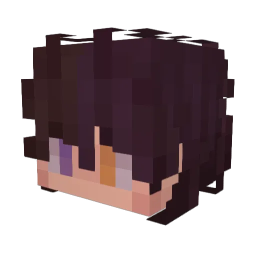 vynster Minecraft avatar head, 3D render