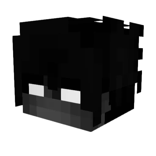 vyolleto Minecraft avatar head, 3D render