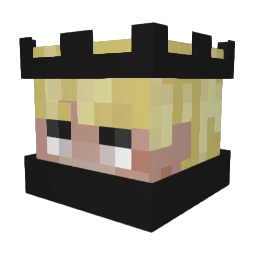 vyquOG Minecraft avatar head, 3D render