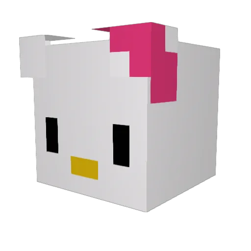 vyrgn Minecraft avatar head, 3D render